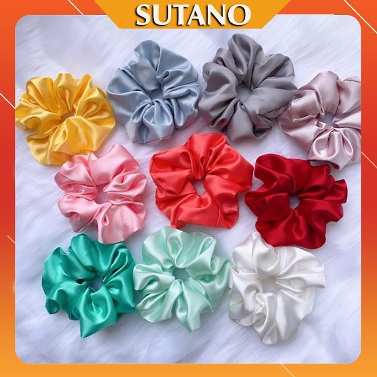 Dây buộc tóc Scunchies- cột tóc vải xinh nhiều màu sắc hot 2020