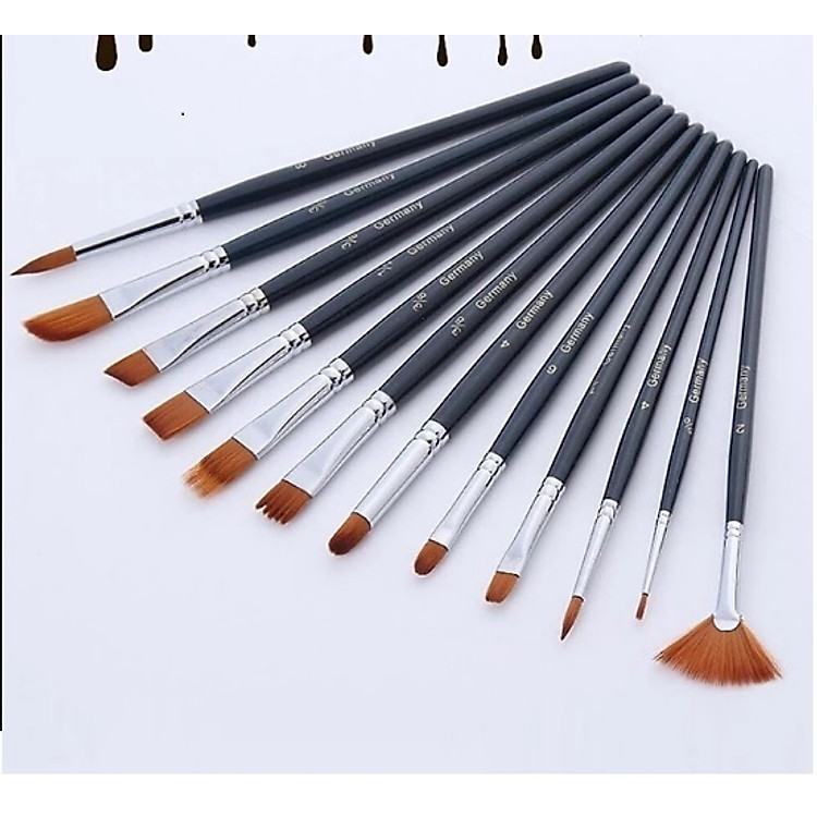 Bộ Cọ Vẽ (12 chiếc) - Ảnh 3