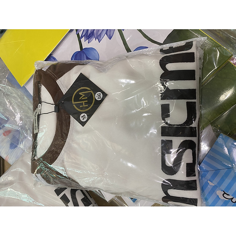 Đồ bộ nữ đồ mặc nhà Bigsize thun cotton chữ thêu quần dài carô co giãn Sét đồ bộ nữ dễ thương trung niên ESHOP DB05