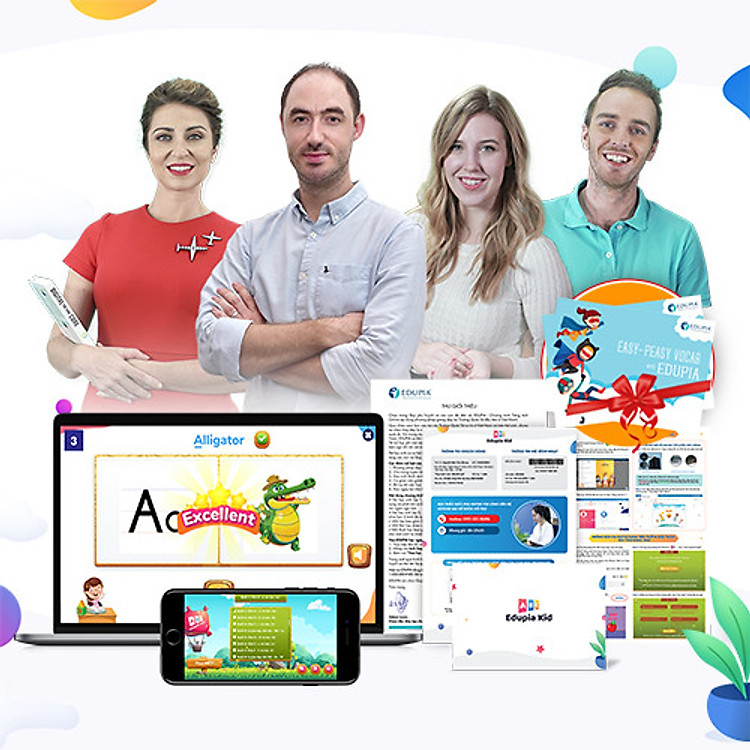 EDUPIA Kid Tiếng Anh Chuẩn Quốc Tế Cho Trẻ Từ 4-7 Tuổi: Khóa Học 7 Ngày