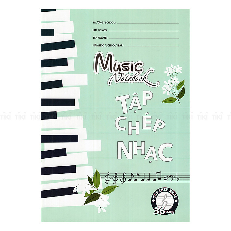Sách Tập Chép Nhạc (Màu Xanh Ngọc)