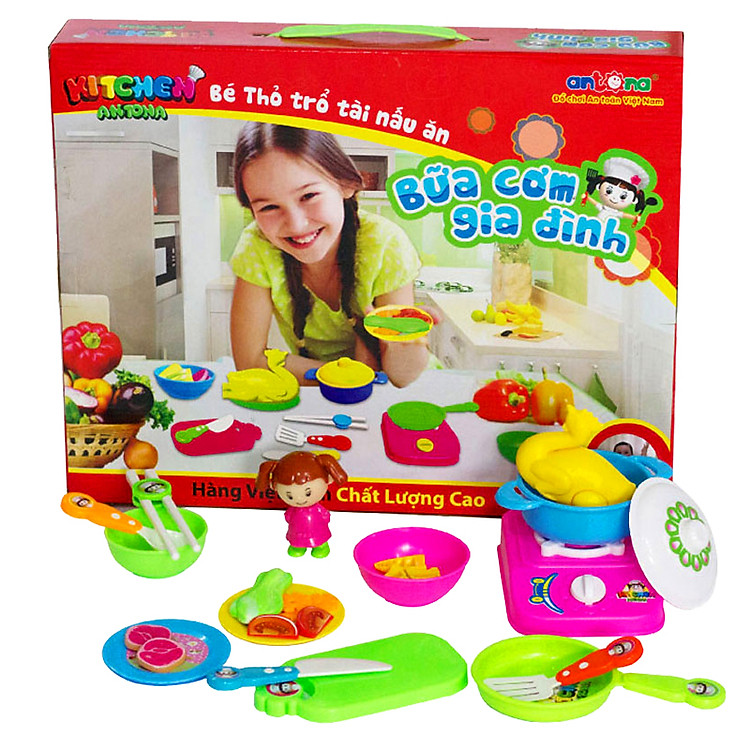 Bộ Đồ Chơi Nấu Ăn Bữa Cơm Gia Đình Việt Antona BENRIMART-BC