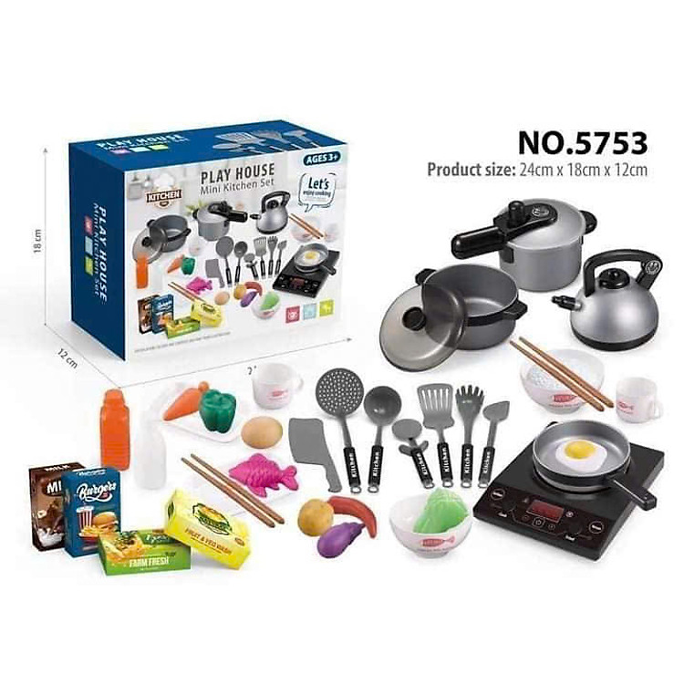 Mua Bộ Đồ Chơi Tập Nấu Ăn PLAYHOUSE 36 Chi Tiết Chính hãng Giá tốt - Hình ảnh 5