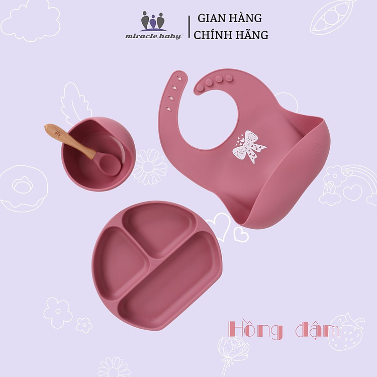 Mua tại Lazada: Combo 4 món ăn dặm Miraclebaby cao cấp Chính hãng, giá tốt