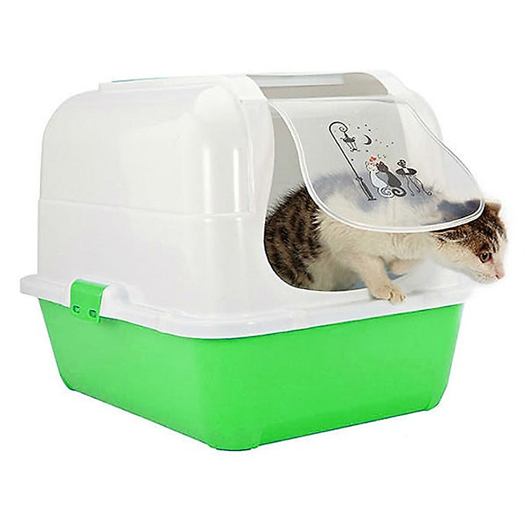 Nhà vệ sinh mèo kitty có kèm Xẻng và lọc khí (Màu Ngẫu Nhiên)