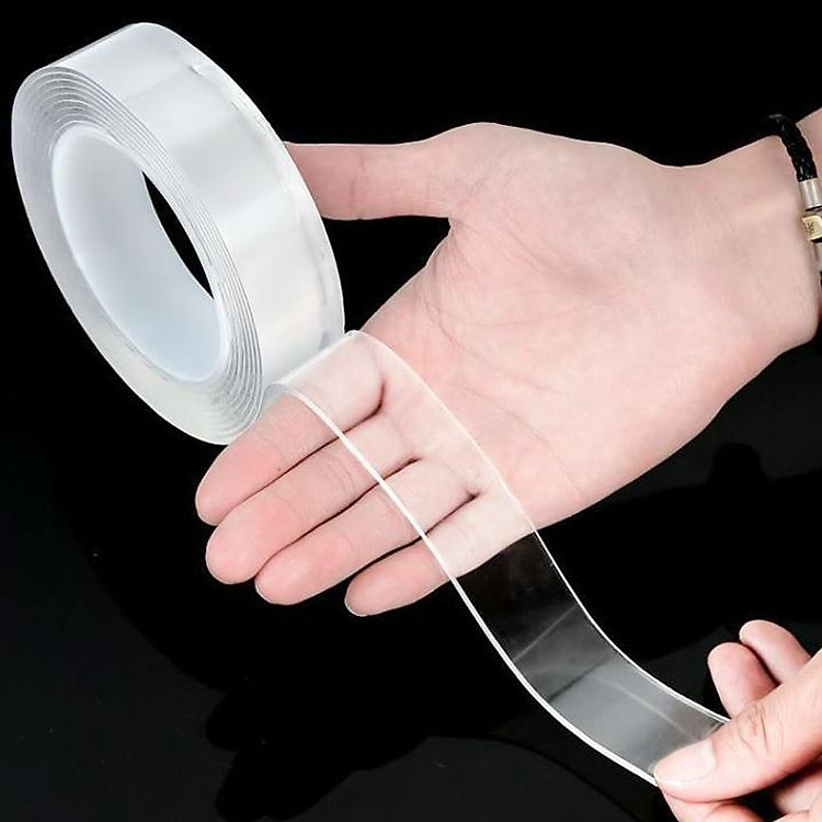 Băng Keo Nano 2 Mặt Trong Suốt Dài 5 Mét - Ảnh 5
