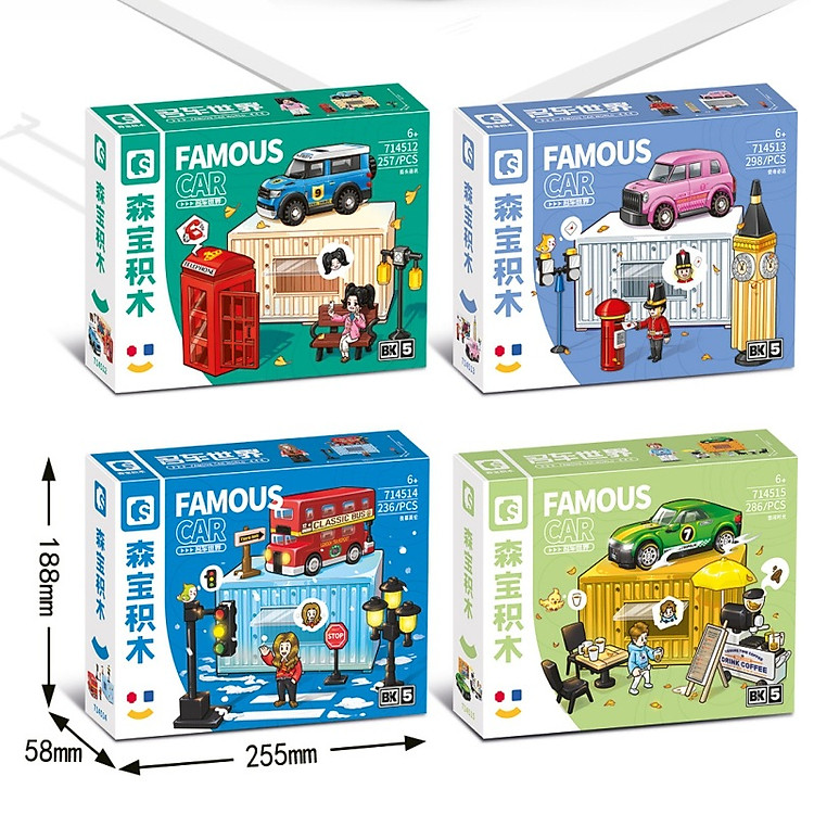 Combo Đồ Chơi Lắp Ráp Đường Phố Chính hãng Tiết kiệm