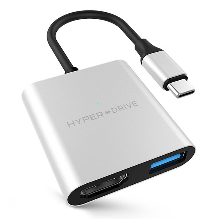 Bộ Chuyển Đổi Hyper Drive USB-C 3-in-1 HDMI 4K – Hàng Nhập Khẩu