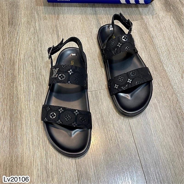 Dép SanDal LV Nhung - Dép Quai Hậu cho Nam - Dép Đi Học Đi Chơi Cực Đẹp