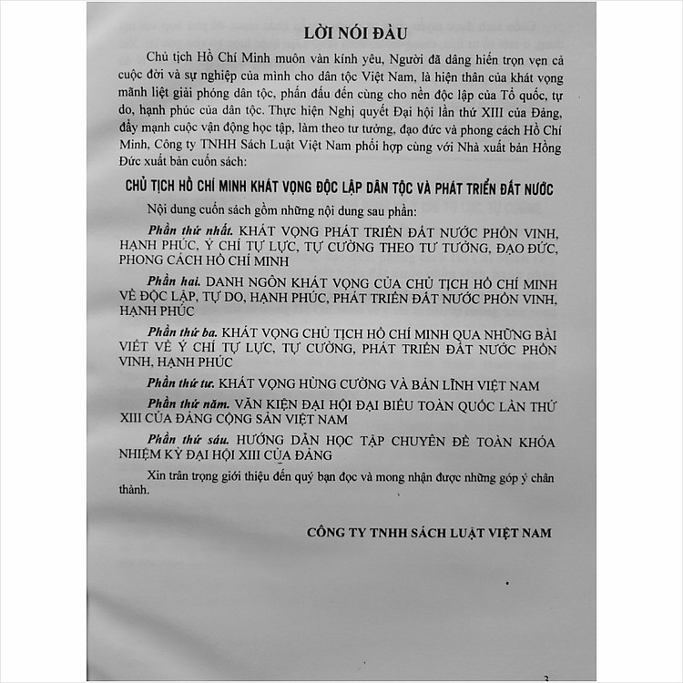 Chủ Tịch Hồ Chí Minh Khát Vọng Độc Lập Dân Tộc và Phát Triển Đất Nước - V2043T - Ảnh 2