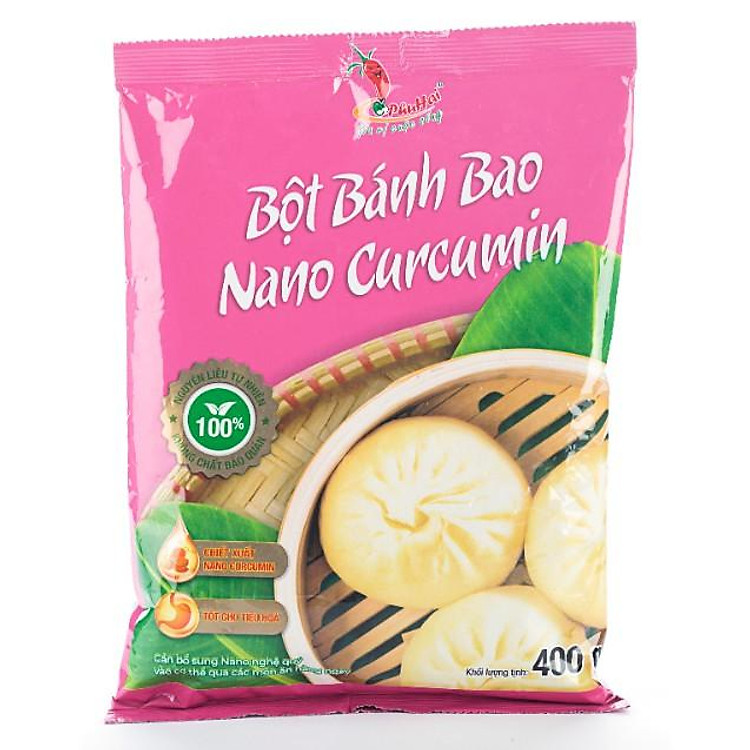Bột bánh bao Nano Curcumin Phú Hải 400g- Hàng chính hãng