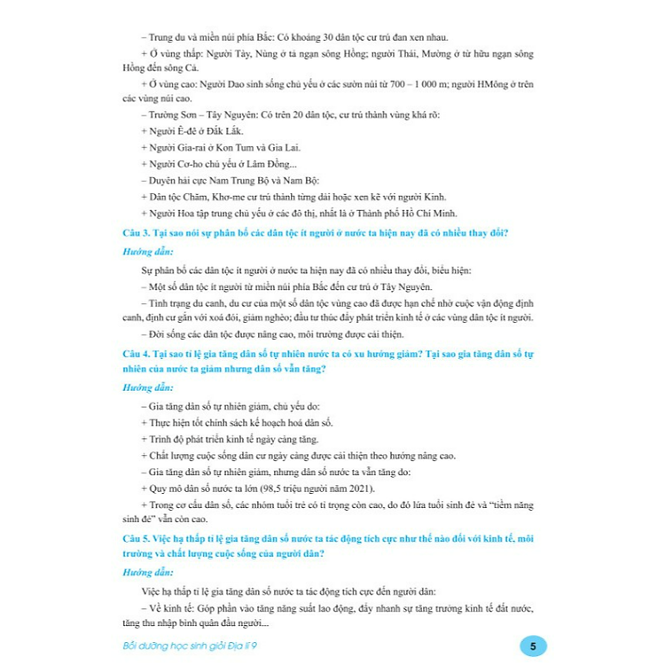 Bồi Dưỡng Học Sinh Giỏi Địa Lí 9 - Ảnh 2