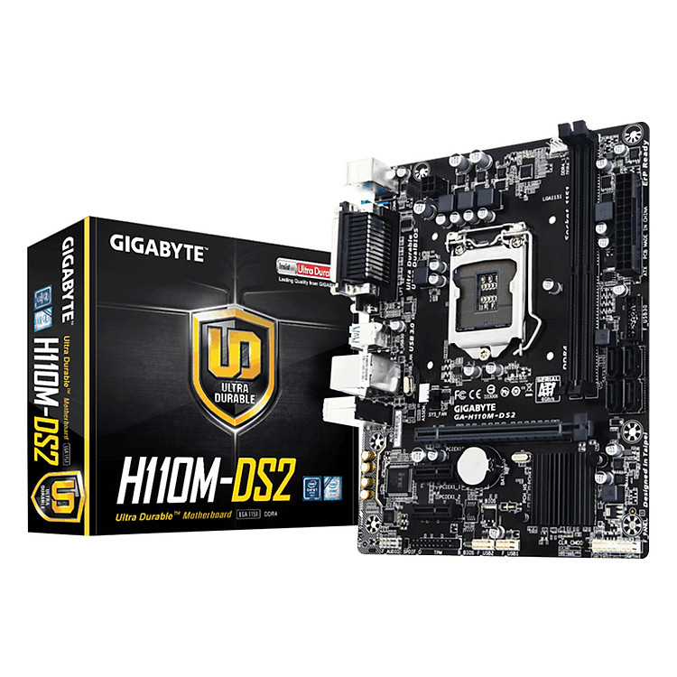 Bo Mạch Chủ Mainboard GIGABYTE H110M-DS2 (SK1151) (Rev 1.0) - Hàng Chính Hãng