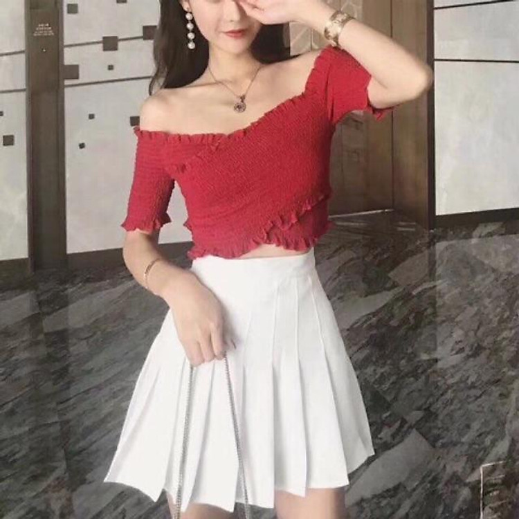 SÉT ÁO ĐỎ VÁY TRẮNG CÓ LÀM ANH LO LẮNG