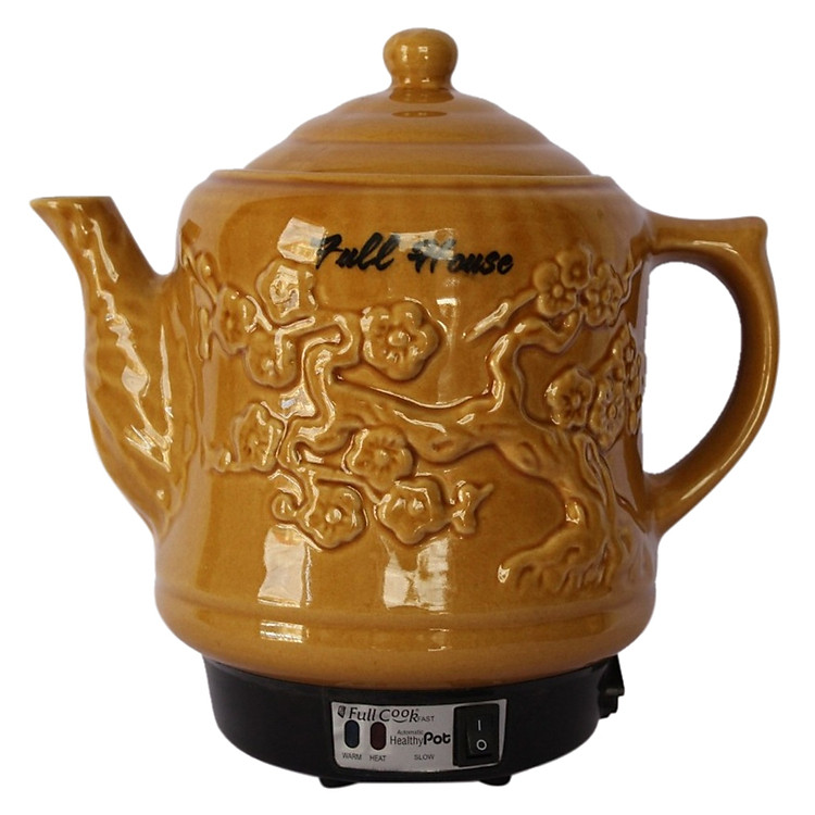 Ấm Siêu Sắc Thuốc Điện Tự Động Gốm Bát Tràng Full Cook (3,2 lít) - Màu Ngẫu Nhiên - Hàng Chính Hãng