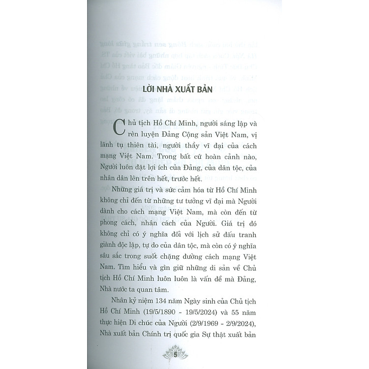Bông Sen Trắng Giữa Lòng Hà Nội (Sách về Chủ tịch Hồ Chí Minh) - Ảnh 7