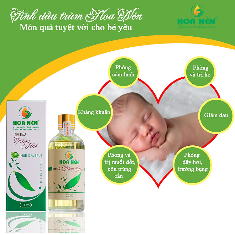 Tinh dầu tràm 50ml - Hoa Nén Chính hãng Tiết kiệm - Hình ảnh 5