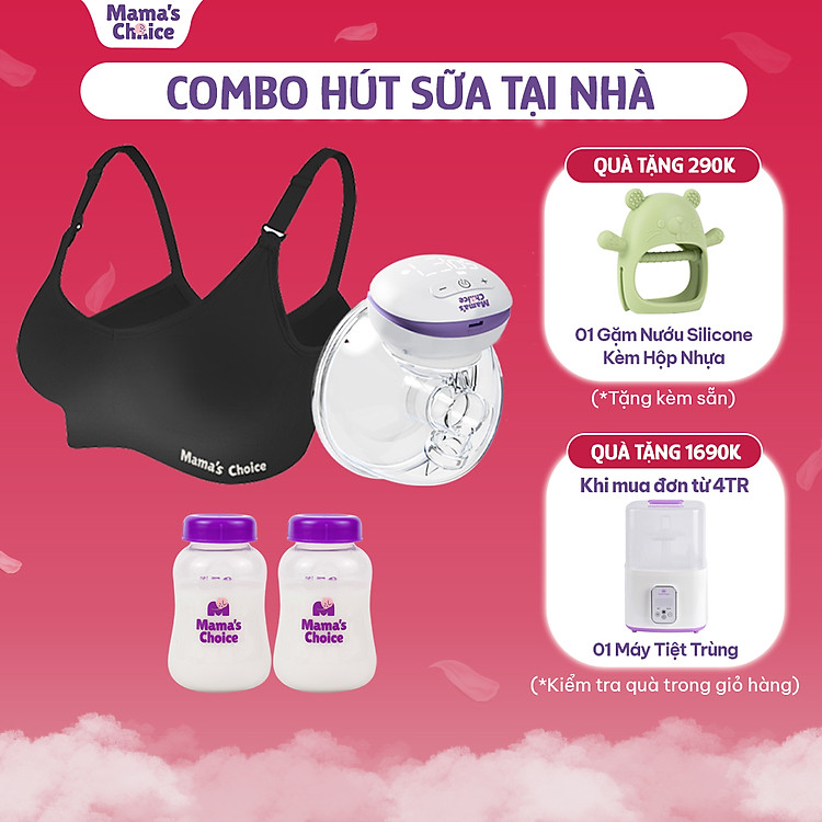 Mua tại Tiki: Combo Hút Sữa Mama's Choice 3in1 Chính hãng, giá tốt