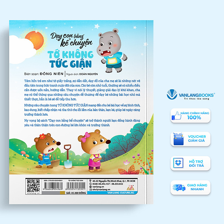 Dạy Con Bằng Kể Chuyện - Tớ Không Tức Giận (Tái Bản 2024) - Ảnh 3