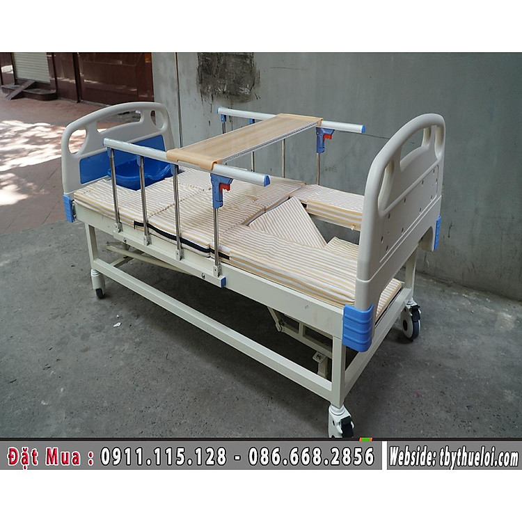 Giường Y Tế - Giường Y Tế Đa Năng 4 Tay Quay - Giường Bệnh Viện