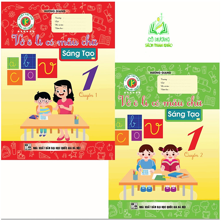 Combo Vở Ô Li Có Mẫu Chữ Sáng Tạo (Tập 1)