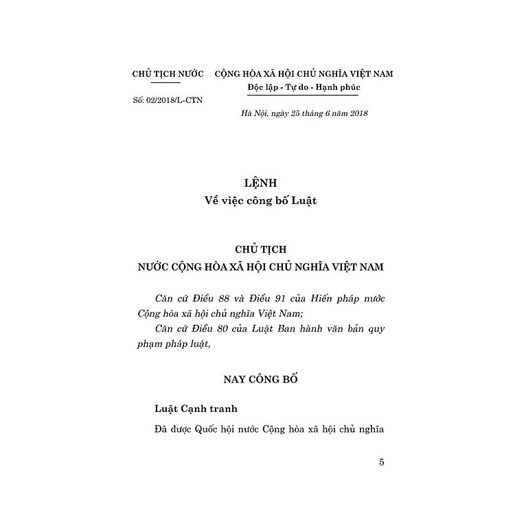 Luật Cạnh Tranh (hiện hành) bản in 2024 - Ảnh 3