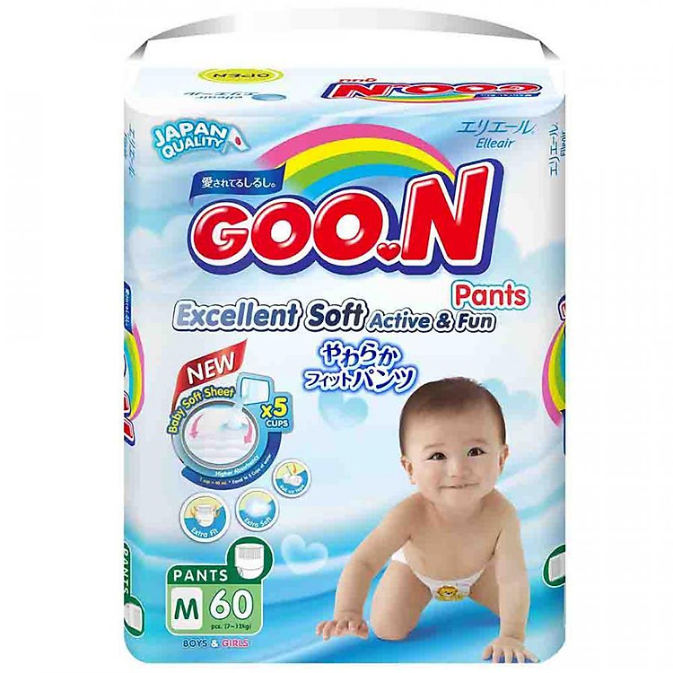 Tã Quần Goo.n Slim Gói Cực Đại M60 (60 Miếng)
