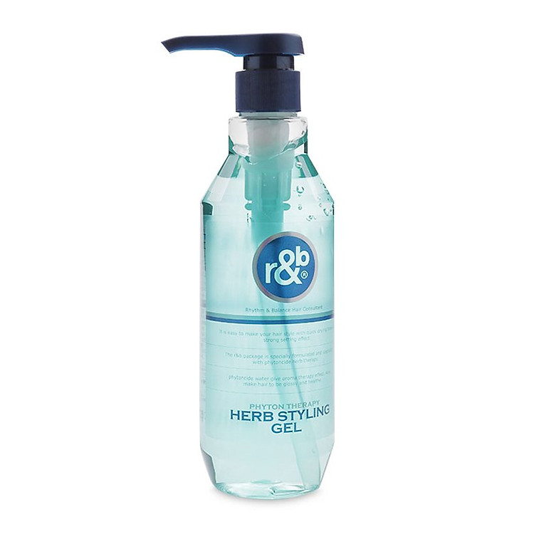 Nước dưỡng tóc bóng mềm giữ ẩm giữ nếp dùng cho tóc cứng dạng Gel R&B Herb Styling Gel, Hàn Quốc 450 ml