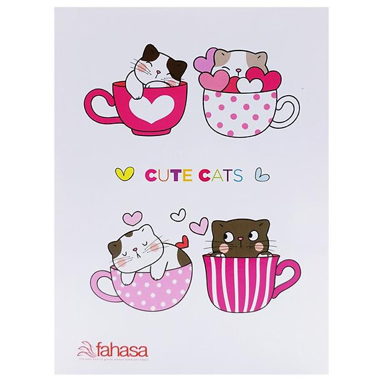 Tập Học Sinh Kẻ Ngang 200 Trang 70gsm – Cute Cats