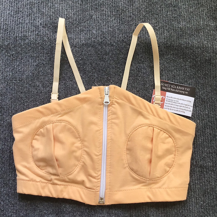 Áo hút sữa rảnh tay có dây màu nude sản xuất tại Việt Nam