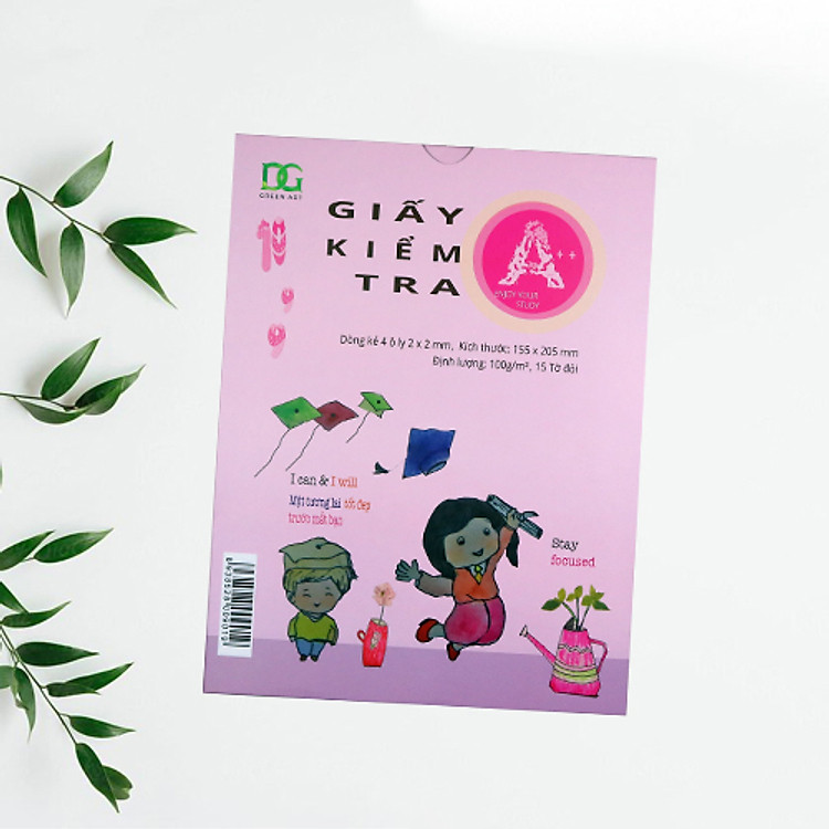 Giấy Kiểm Tra 4 Ô Ly Trắng Dày 100gsm (15 tờ) - Ảnh 3