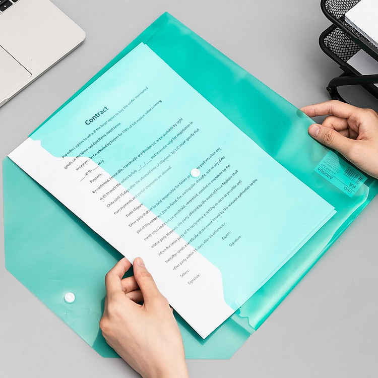 Bìa Nút Túi Hồ Sơ A4 (Combo 3 chiếc) - Ảnh 6