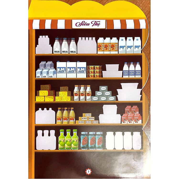 Bóc Dán Decal Thông Minh Sticker Đồ Hàng Bé Đi Hội Chợ Hàng Tiêu Dùng - Ảnh 3