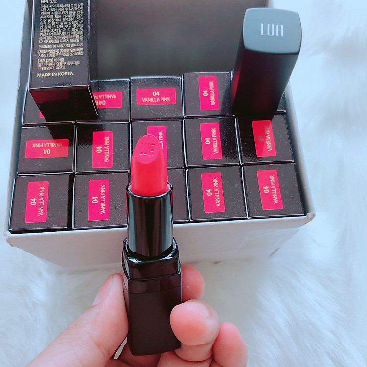 Son LUA LIPSTICK Mau 04 VANILLA PINK - Son Thỏi LUA Số 04 Màu Hồng Baby