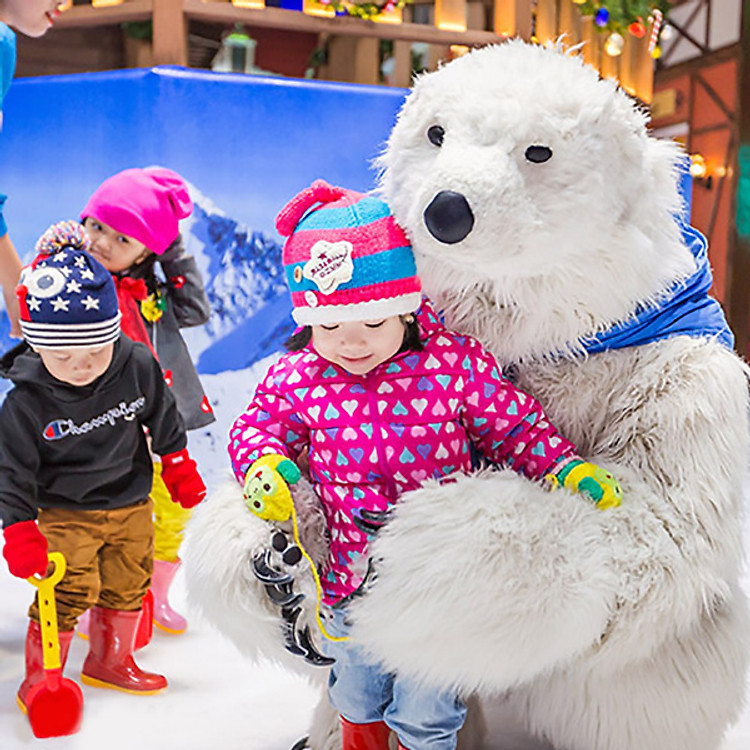 Vé Vui Chơi Các Trò Trong Khu Tuyết Tại Snow Town Thứ 7, CN, Lễ