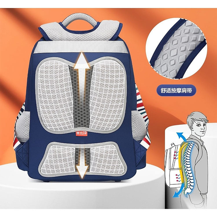 Balo học sinh BINBES B-3558 (màu xanh đậm) - Ảnh 6