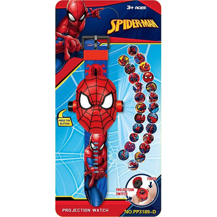 Đồng hồ chiếu 24 hình 3D người nhện