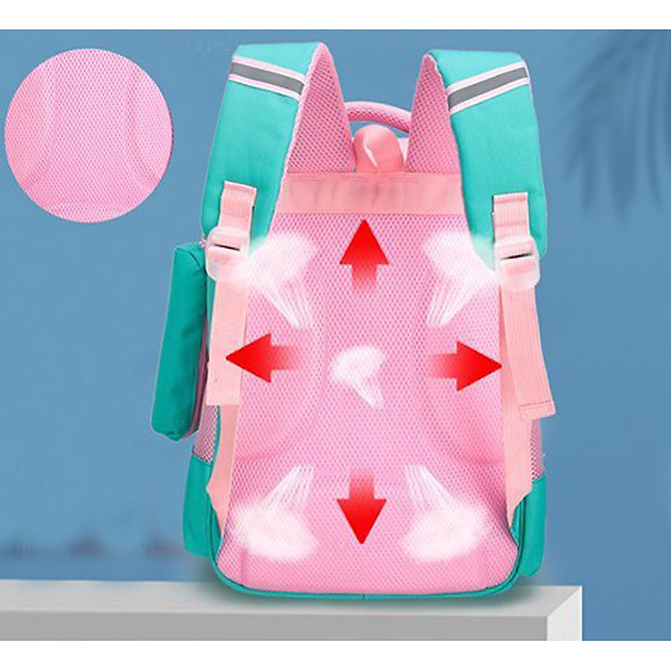 Ba lô chống gù cho bé BEE GEE HS1147 - Hồng nhạt - Ảnh 6