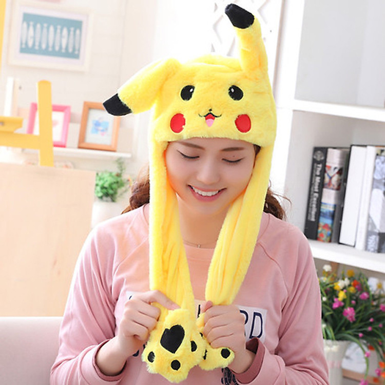 Nón pikachu tai giật