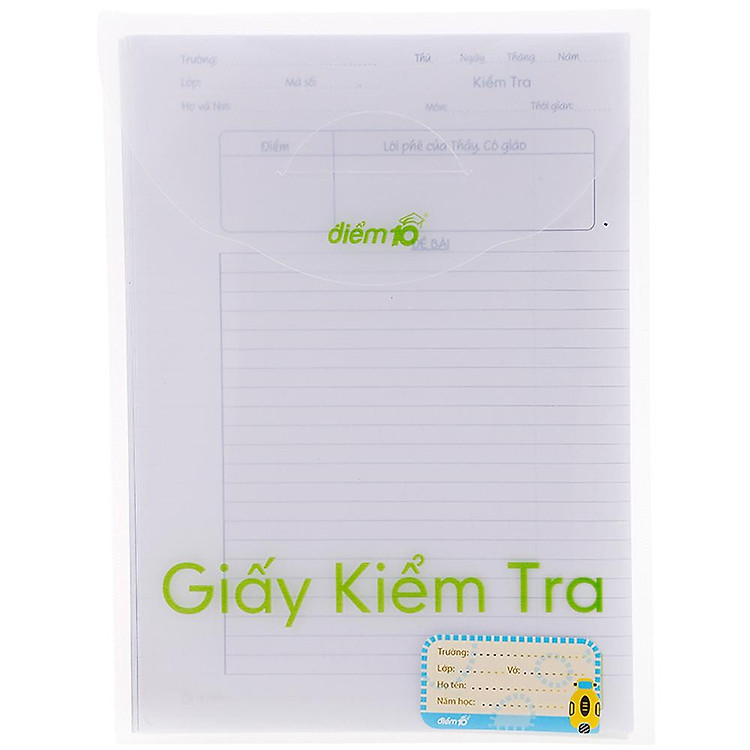 Giấy Kiểm Tra Thiên Long TP-GKT 05 Kẻ Ngang - Ảnh 6