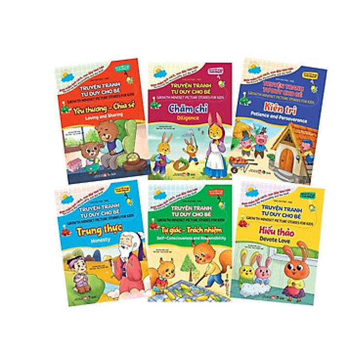 Sách - Gieo mầm tính cách vun đắp tâm hồn : Truyện tranh tư duy cho bé song ngữ ( lẻ tùy chọn )