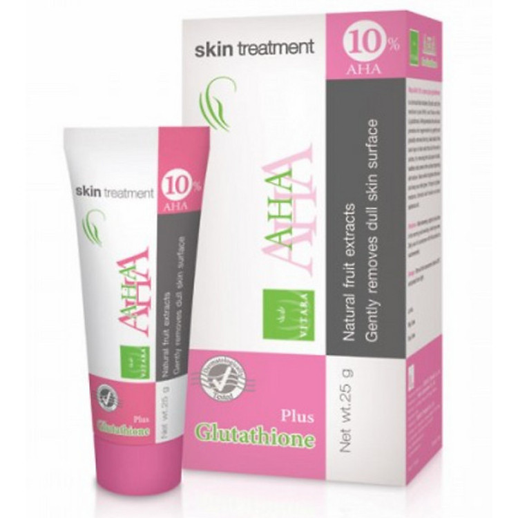 Kem Trắng Da Cho Da Nám, Da Sạm, Tàn Nhang, Da Không Đều Màu Vitara Aha10% Cream With Glutathione - BER14 (25g)