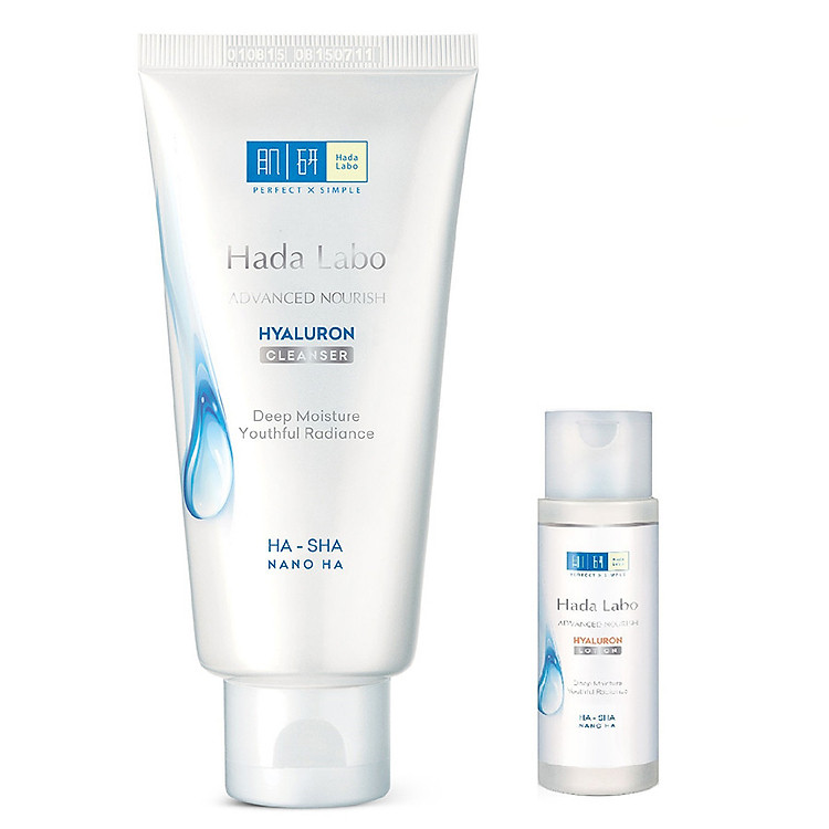 Kem Rửa Mặt Dưỡng Ẩm Tối Ưu Hada Labo Advanced Nourish Cleanser (80g) + Tặng Dung Dịch Dưỡng Hada Labo (40ml)