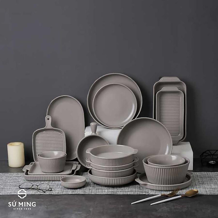 Bộ bát đĩa sứ cao cấp phong cách Châu Âu