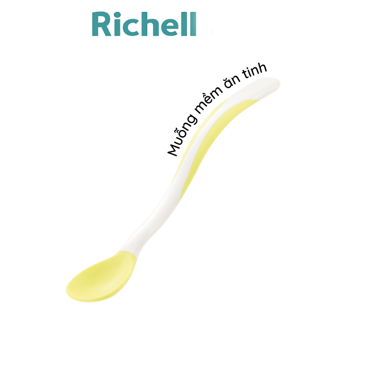 Muỗng mềm lớn T.L.I Richell Vàng Chính hãng Tiết kiệm - Hình ảnh 4