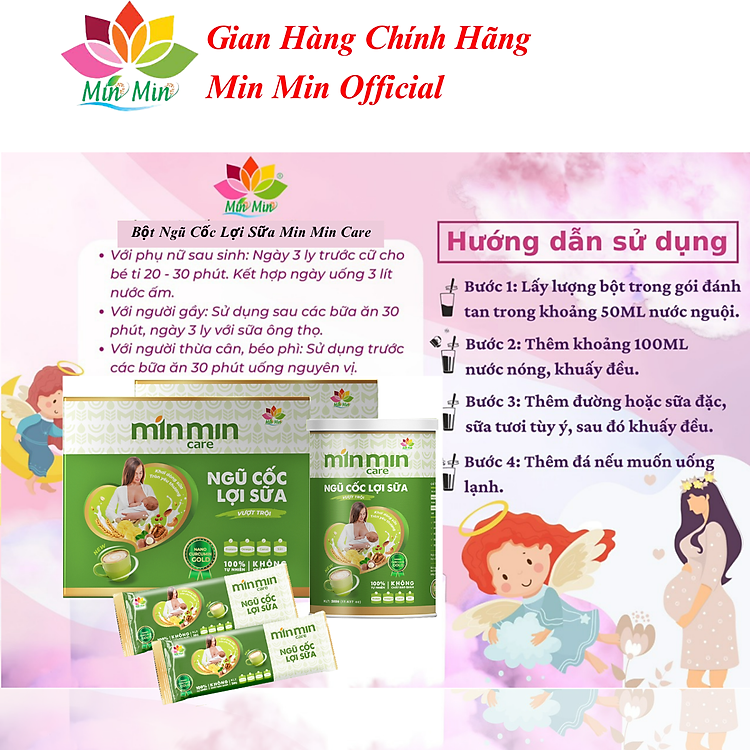 COMBO Ngũ Cốc Lợi Sữa Min Min Care Đảm bảo Giá rẻ - Hình ảnh 3