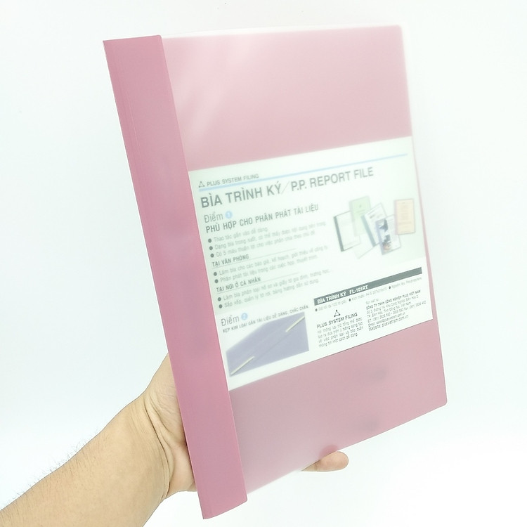Bìa Trình Ký Plus 82-V05 (Màu Hồng) - Ảnh 4