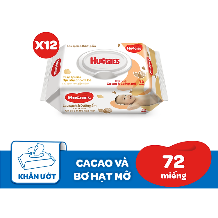 Combo 12 Gói Khăn Ướt Huggies Đảm bảo Giá rẻ - Hình ảnh 3