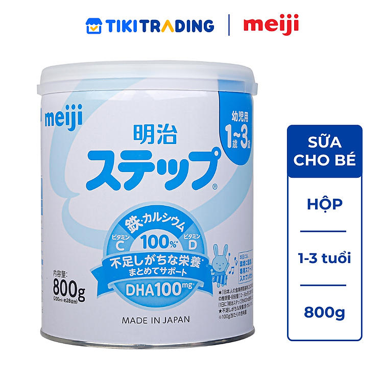 Sữa Meiji lon số 9 800g Nội Địa Nhật (cho trẻ từ 1-3 tuổi)