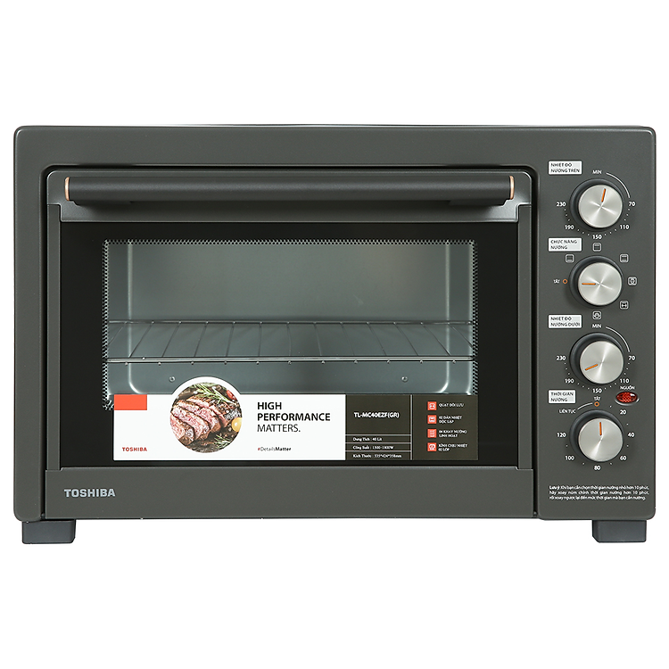 Lò Nướng Toshiba TL-MC40EZF(GR) - 1800W - 40 Lít - Hàng Chính Hãng